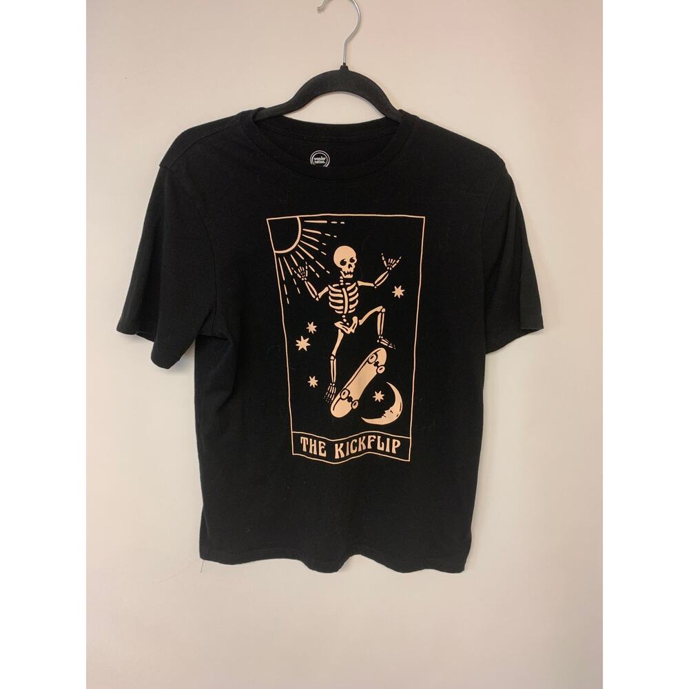 Wonder Nation Tee Children SZ XXL (18) Black Skateboard Twee quirky